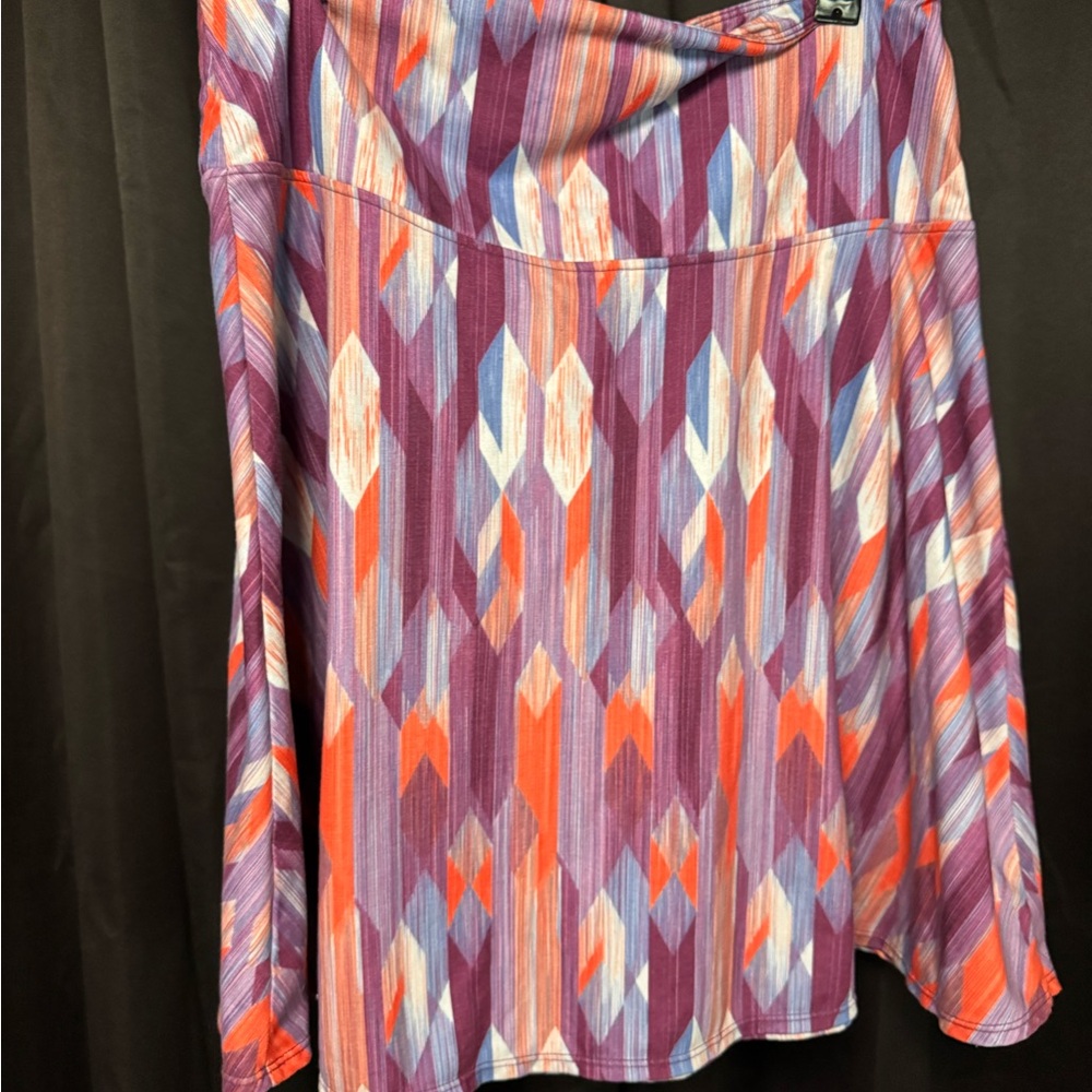 Colorful Geometric Patterned Skirt